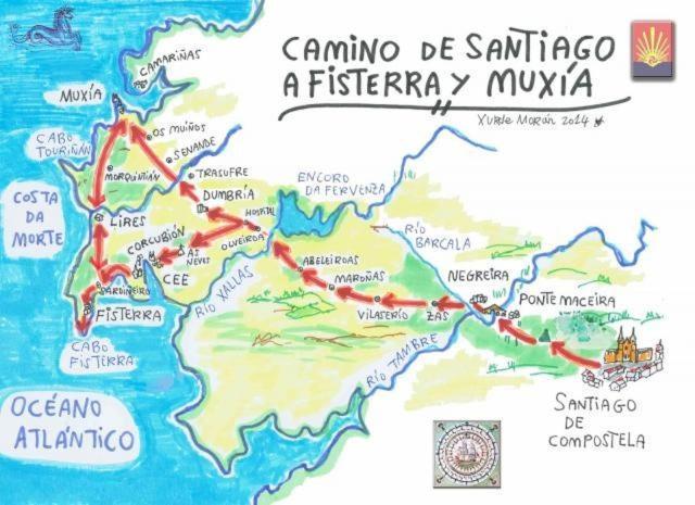 Casa De La Abuela En El Camino De Santiago A Finiesterre Negreira Ngoại thất bức ảnh